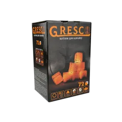 Горіхове вугілля для кальяну Gresco (1 кг, 72 шт, р25)
