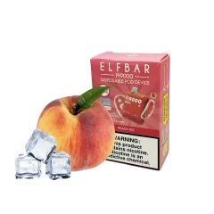 Elf Bar Pi9000 Peach ice (Персик Лід) Одноразовий POD