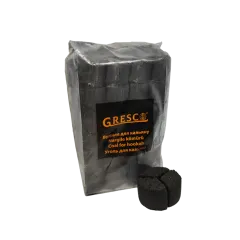 Горіхове вугілля для кальяну Gresco Kaloud (1 кг, 72 шт, сегмент, без коробки)