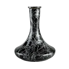 Колба для кальяну Craft Silver Splash (Чорний, сріблясті розводи)