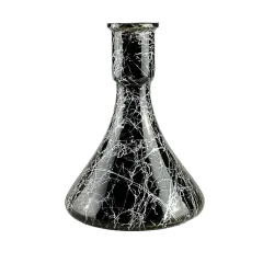 Колба для кальяну Candy Loop Silver Splash (Чорний, сріблясті розводи)