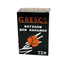 Горіхове вугілля для кальяну Gresco Kaloud (1 кг, 72 шт, сегмент)