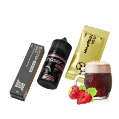 Набір для самозамішування Chaser Mix Strawberry Kvas Ultra (Полуниця Квас, 50 ​​мг, 30 мл)