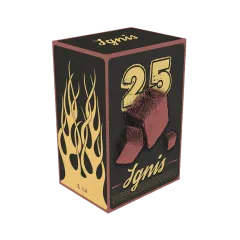 Кокосове вугілля для кальяну Ignis (1 кг, 72 шт, р25)