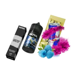 Набор для самозамеса Chaser Nova Blue Razz&Energy (Блю Разз Энергетик, 65 мг, 30 мл)