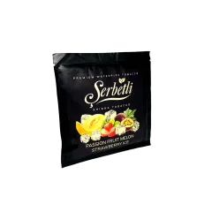 Тютюн Serbetli Passion fruit Melon Strawberry Ice (Маракуя Диня Полуниця Лід, 100 г)