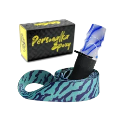 Персональний мундштук Personalka Epoxy Sakura (Білий із синім)