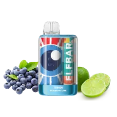 Elf Bar TE6000 Blueberry Lime (Черника Лайм) Одноразовый POD