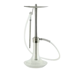Кальян Oduman Cosmo Clear Glass Silver Body (Металік, повний комплект)