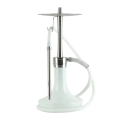 Кальян Oduman Infinity White Glass Silver Body (Металік, повний комплект)
