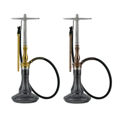 Кальян Oduman Sahra Black Glass Gold Body (Золотистий, повний комплект)