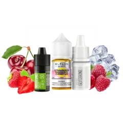 Набір для самозамішування Elfliq Strawberry Raspberry Cherry Ice (Полуниця Малина Вишня Лід, 50 мг, 30 мл)