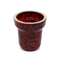 Глиняна чаша Solaris Eva Red Black (Червона глазур)