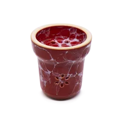Глиняна чаша Solaris Eva Red White (Біла глазур)