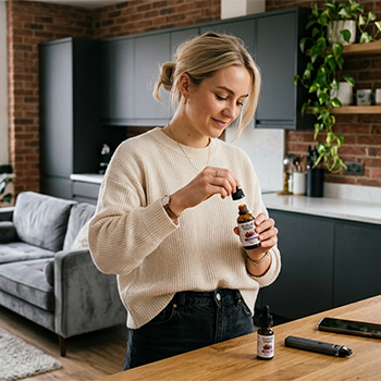 процесс открытия флакона