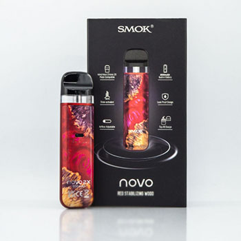 многоразка Smok Novo 2X Pod Kit 800 Red Stabilizing Wood 