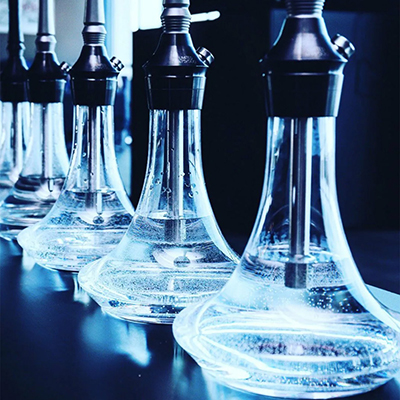 Уровень воды в колбе для кальяна